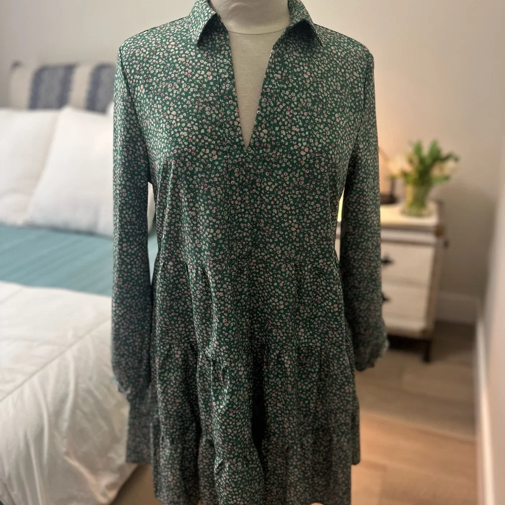 Floral Green Dress - Picture 4 of 5